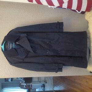 Women's navy trench coat